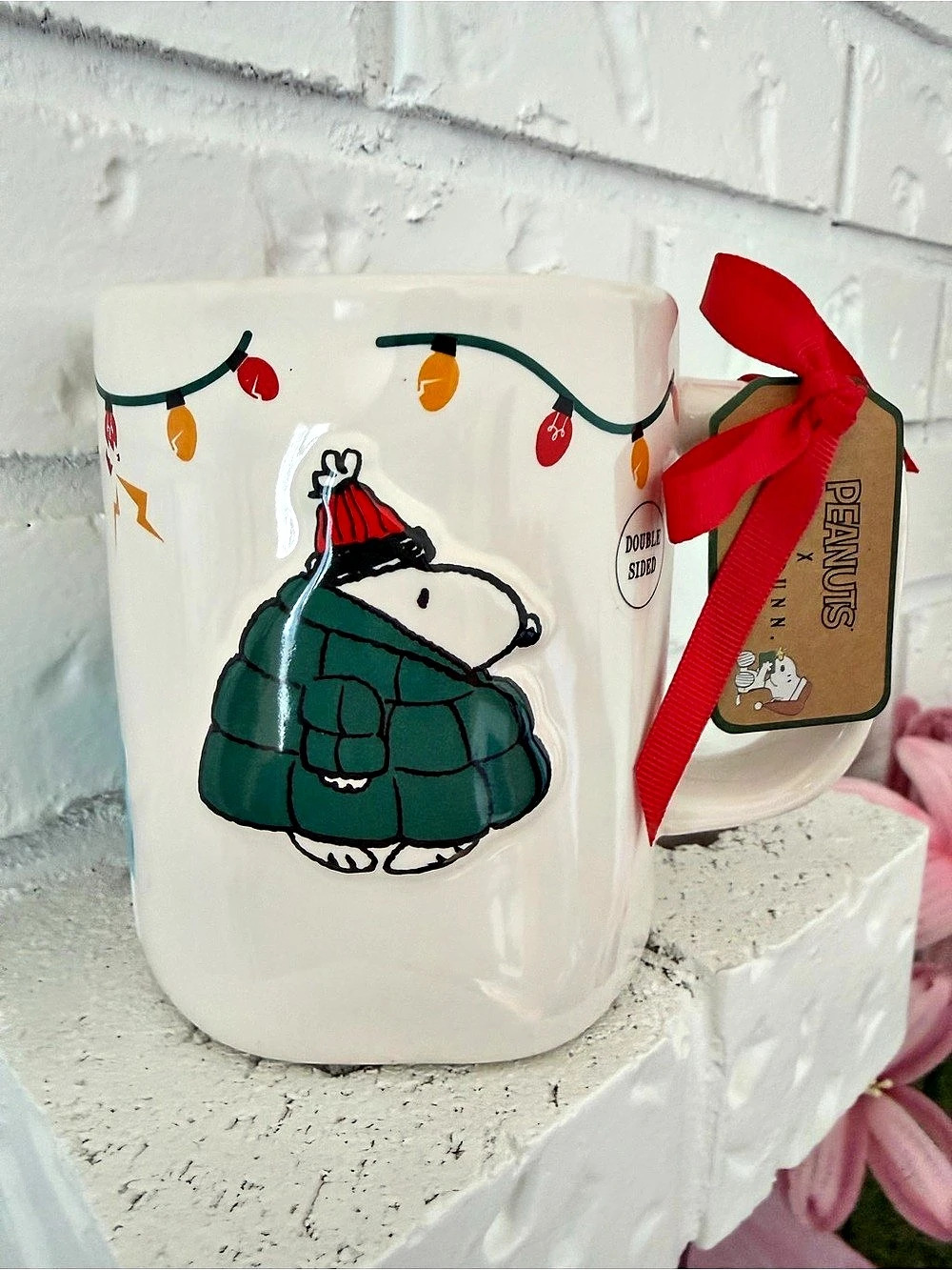 Rae Dunn x Peanuts by Magenta - Winter Puffer Snoopy “Current Christmas Mood” Mu